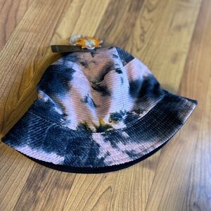 Stylish Tie-Dye Corduroy Bucket Hat